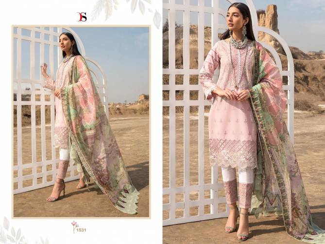 Deepsy Lawnkari 22 Vol 2 Designer Fancy Festive Wear Cotton Embroidery Pakistani Salwar Kameez